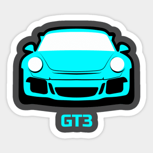 Porsche 911 GT3 Miami Blue Sticker